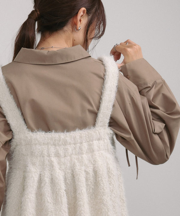 ブークレーシャギー　ペプラムキャミソール