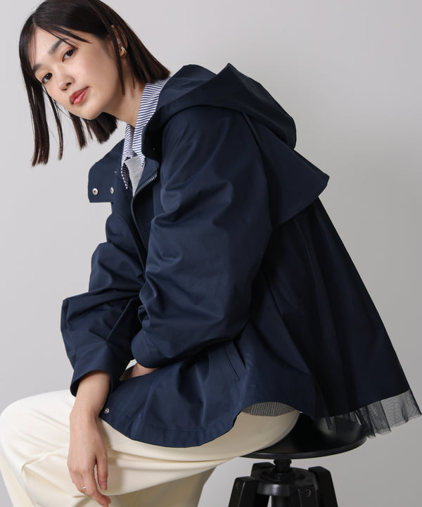 撥水加工バックチュールブルゾン［10/31発送予定］