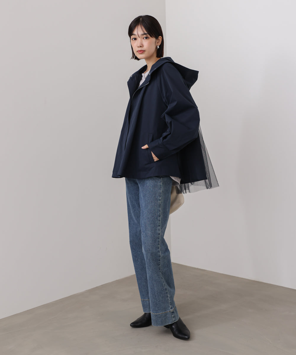 撥水加工バックチュールブルゾン［9/30発送予定］