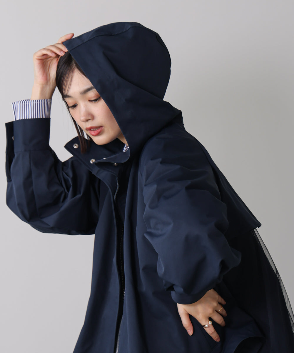 撥水加工バックチュールブルゾン
