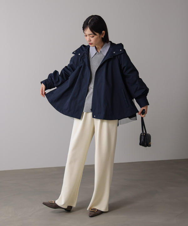 撥水加工バックチュールブルゾン［10/31発送予定］