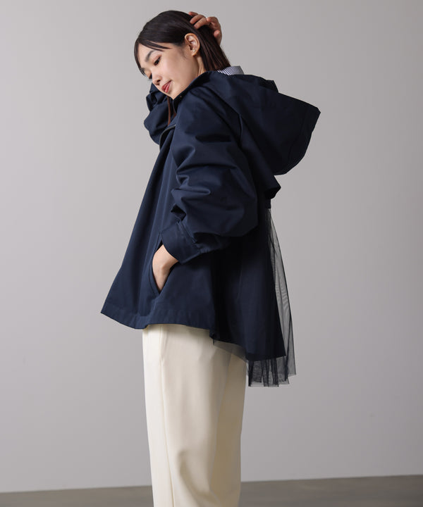 撥水加工バックチュールブルゾン［10/31発送予定］