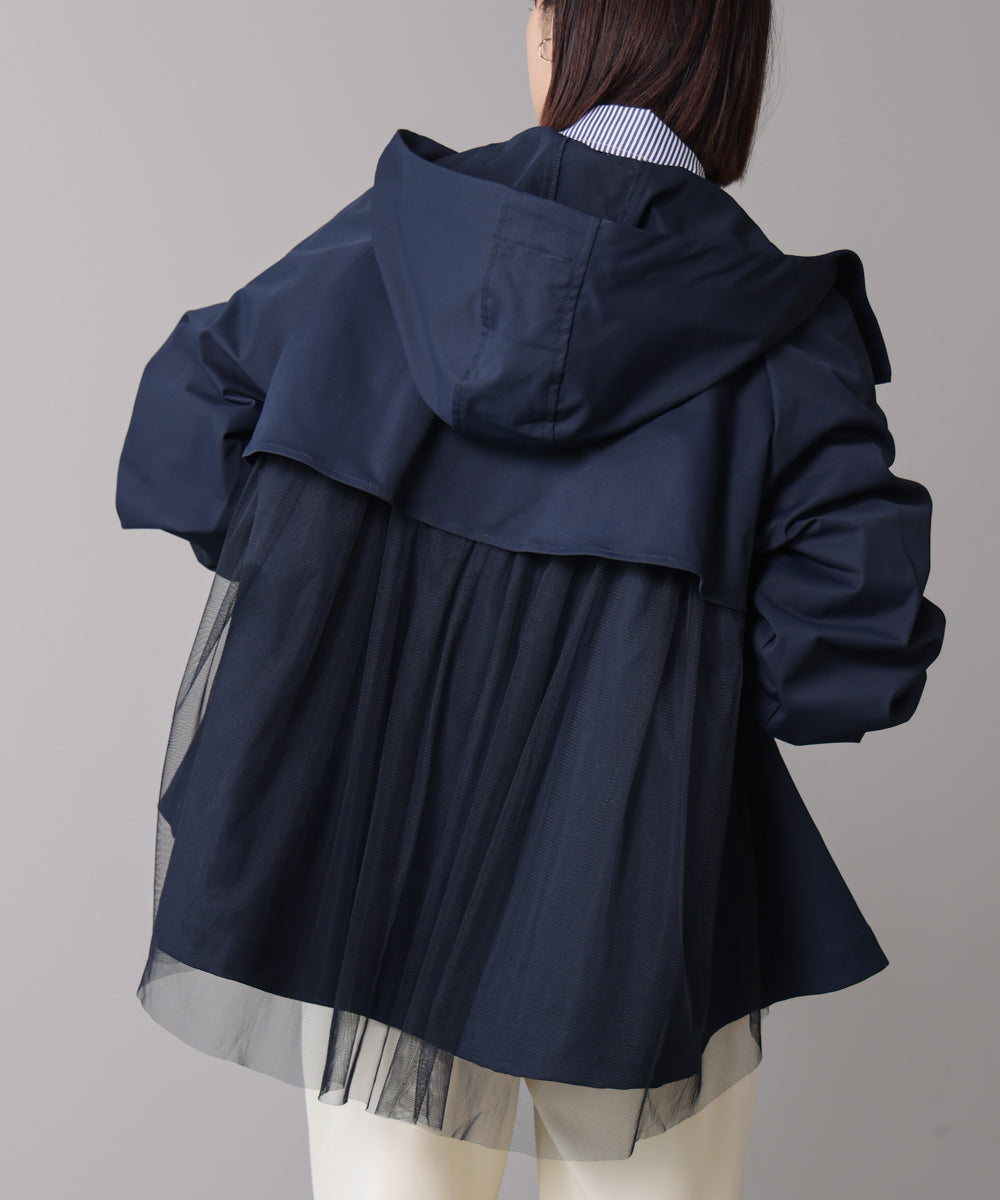 撥水加工バックチュールブルゾン［10/31発送予定］