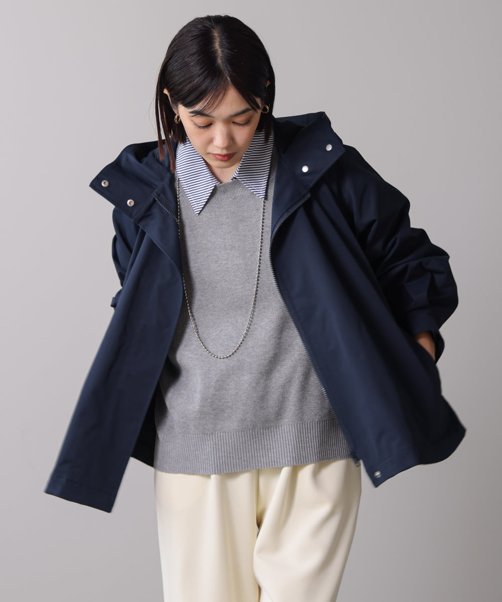 撥水加工バックチュールブルゾン［10/31発送予定］