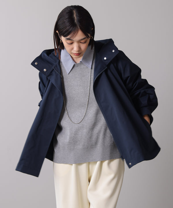 撥水加工バックチュールブルゾン［10/31発送予定］