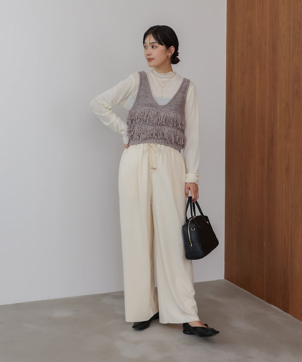 【WEB限定】ループ編みニットベスト