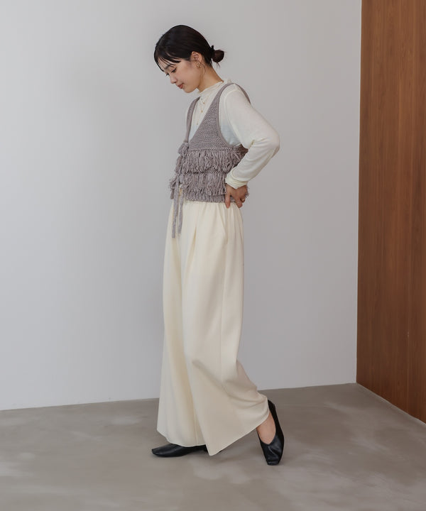 【WEB限定】ループ編みニットベスト