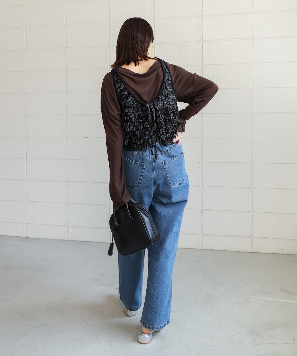 【WEB限定】ループ編みニットベスト