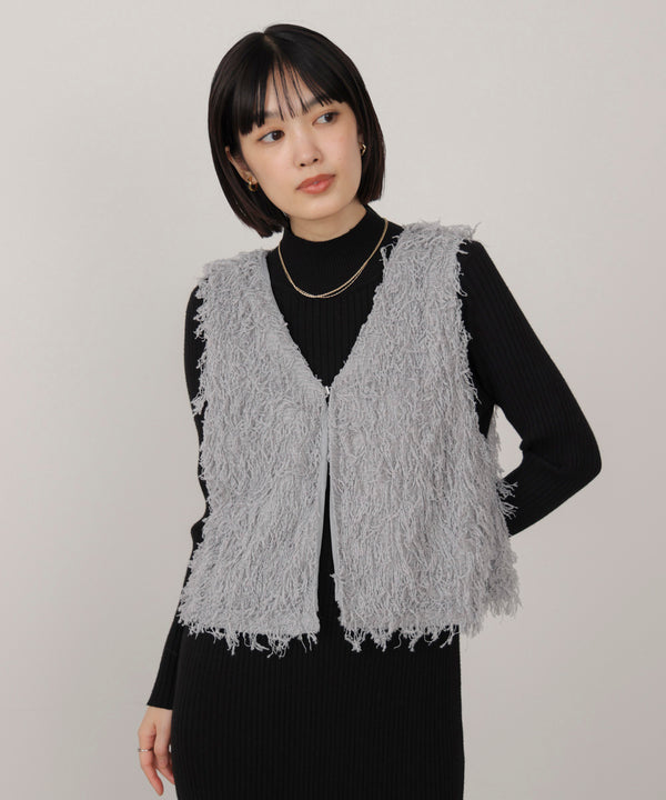 フェザーショートベスト