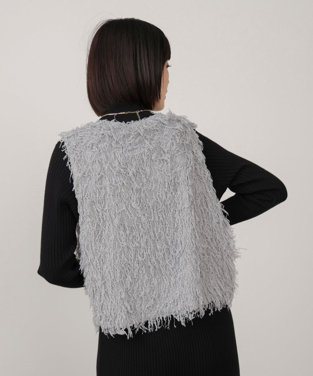 フェザーショートベスト