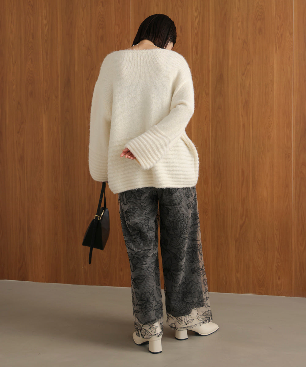 【WEB限定】フラワーチュールモチーフパンツ