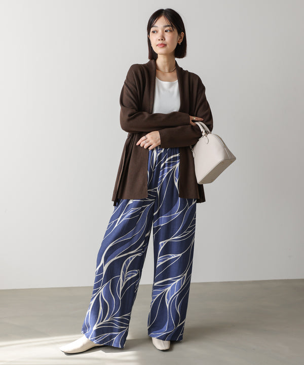 【WEB限定】ウェーブリーフ柄パンツ