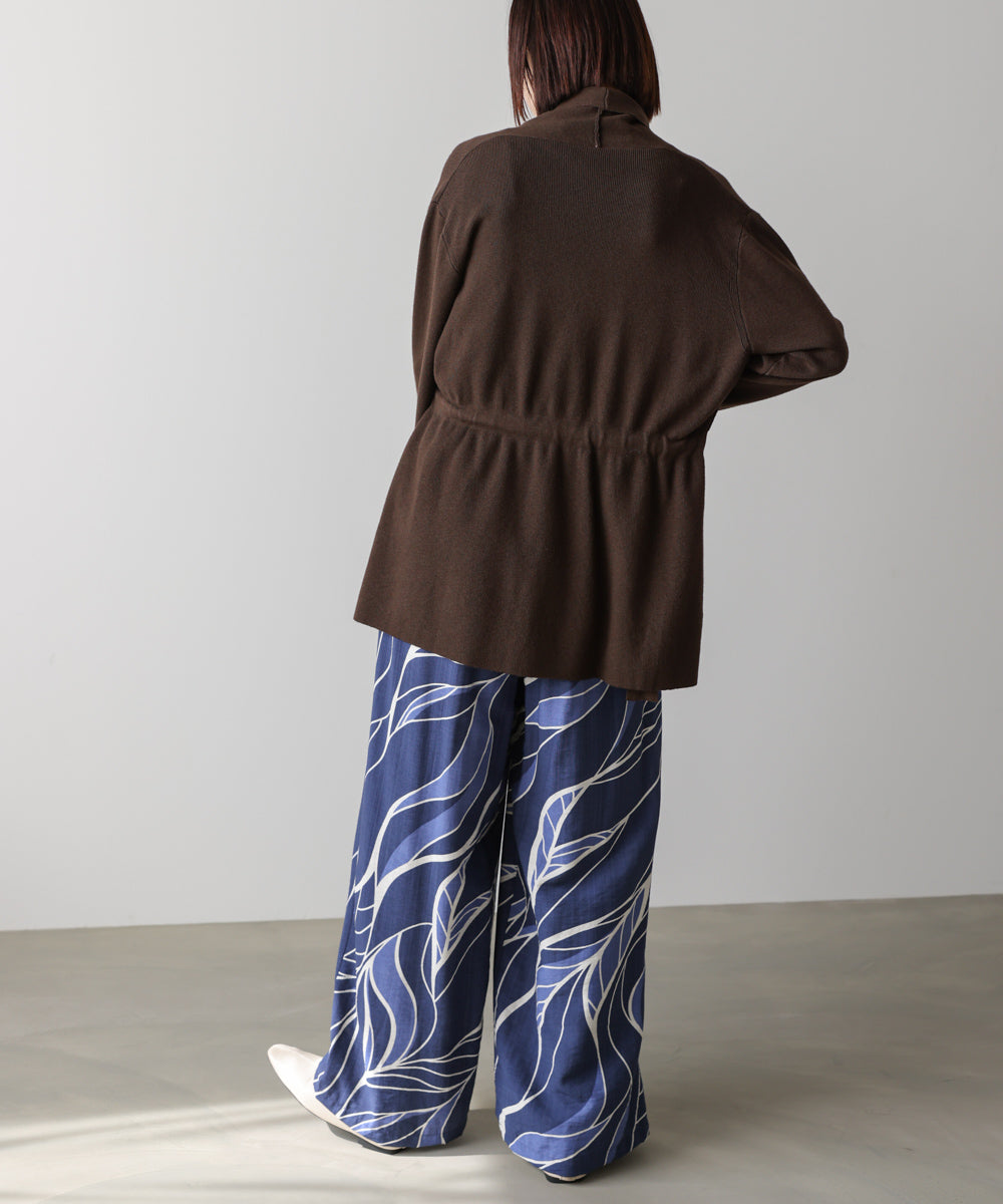 【WEB限定】ウェーブリーフ柄パンツ