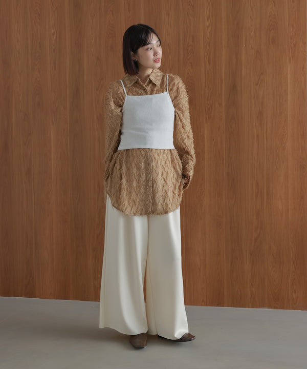 【WEB限定】フェザーライクシアーシャツ