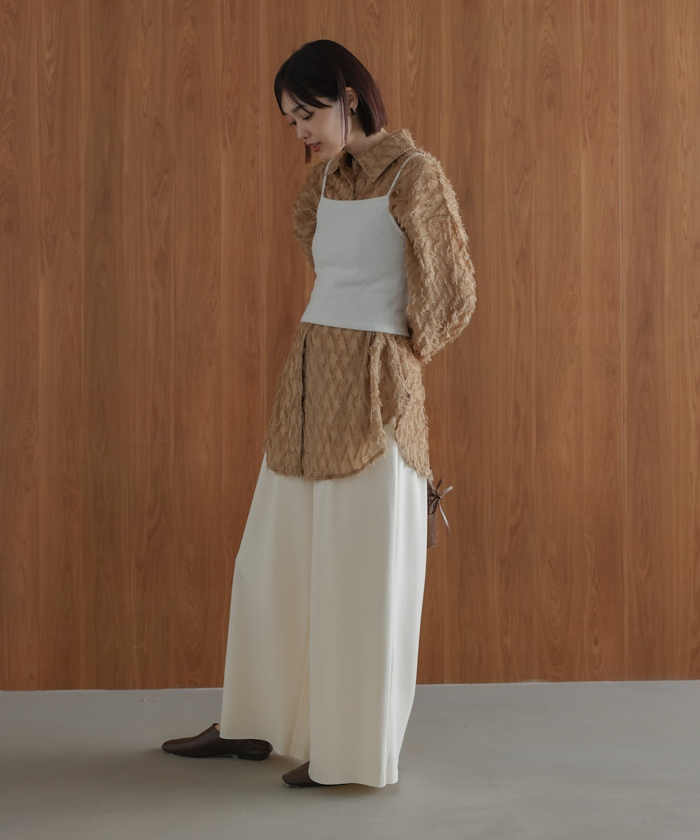 【WEB限定】フェザーライクシアーシャツ