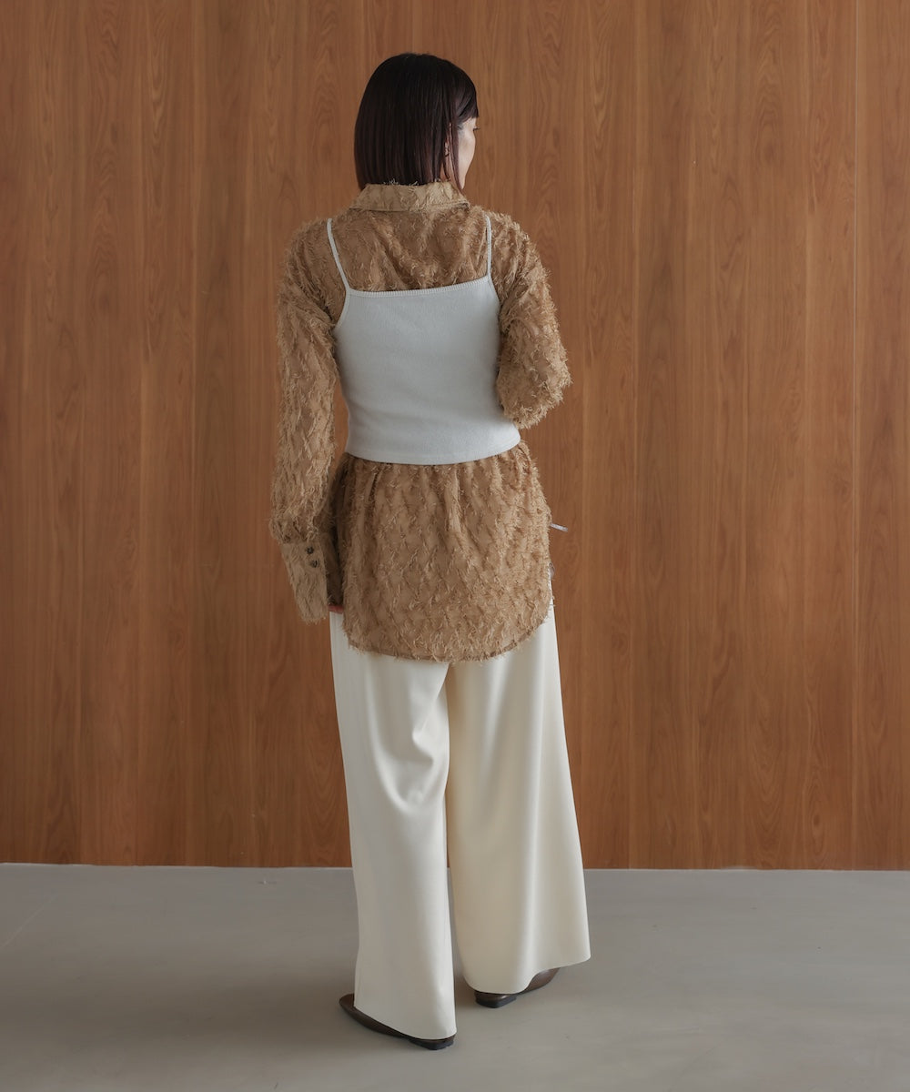 【WEB限定】フェザーライクシアーシャツ