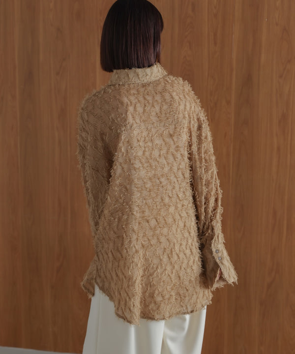 【WEB限定】フェザーライクシアーシャツ
