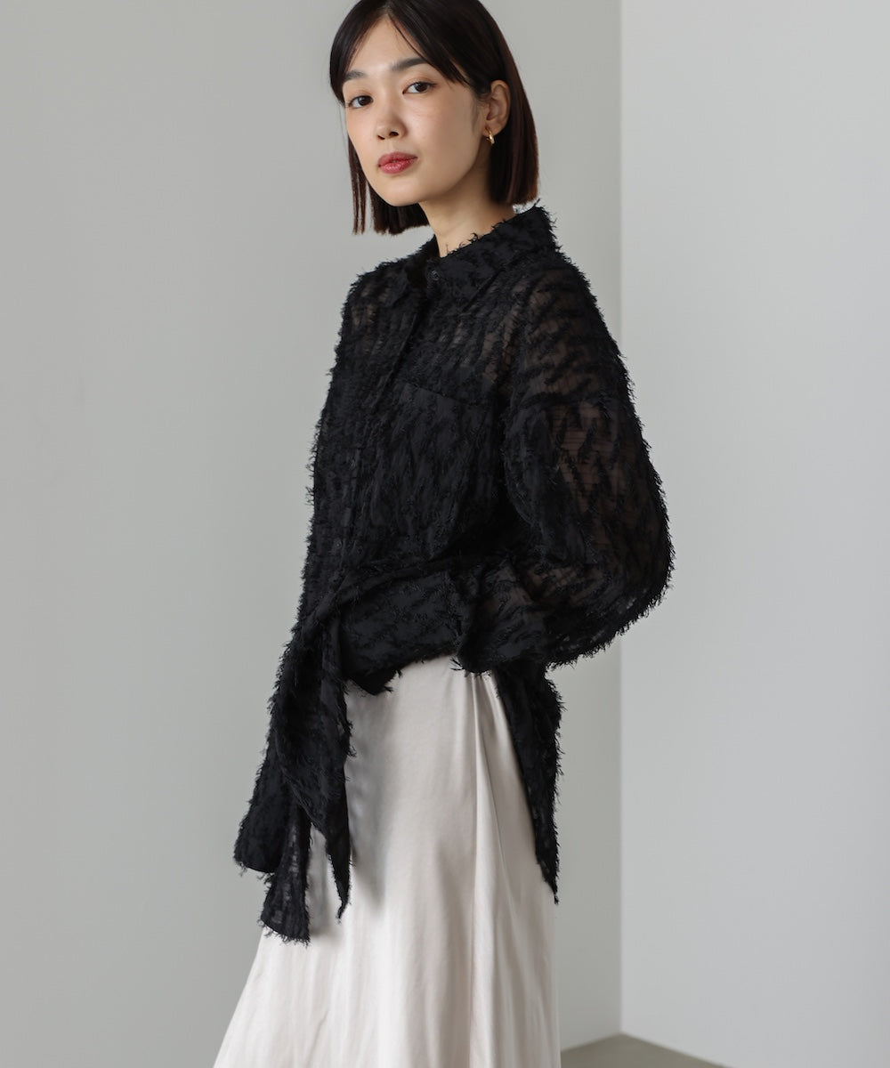 【WEB限定】フェザーライクシアーシャツ