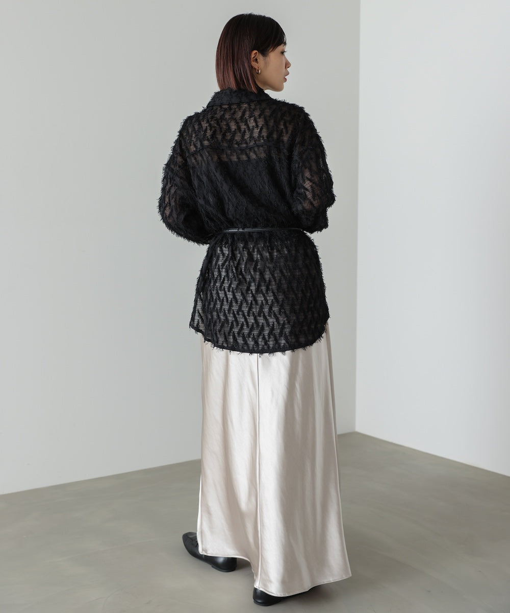 【WEB限定】フェザーライクシアーシャツ