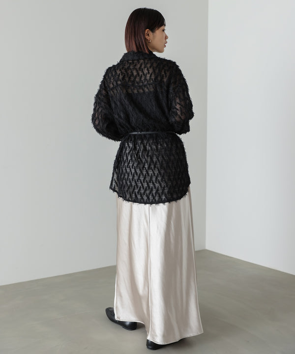 【WEB限定】フェザーライクシアーシャツ