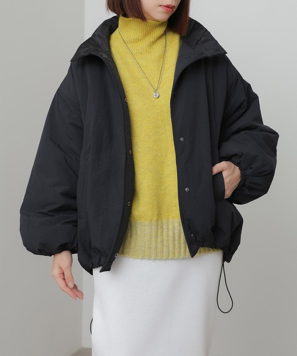 【ブラック】F.L.中綿ハイネックブルゾン ハイネック中綿ブルゾン