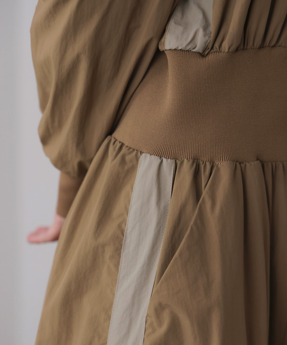 サイドラインナイロンワンピース