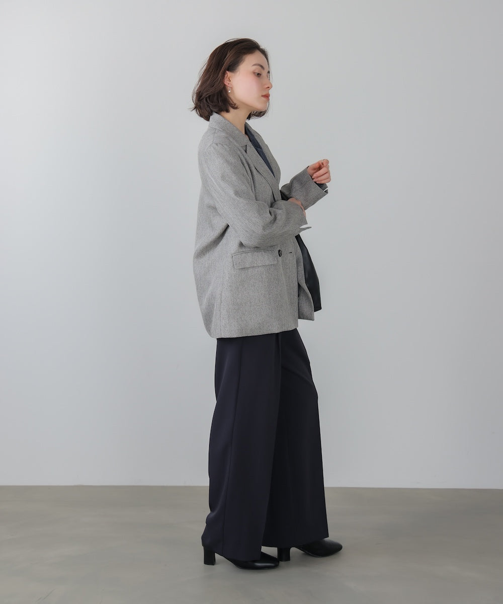 ヘリンボンツィードジャケット