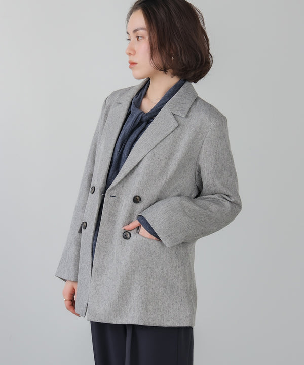 ヘリンボンツィードジャケット