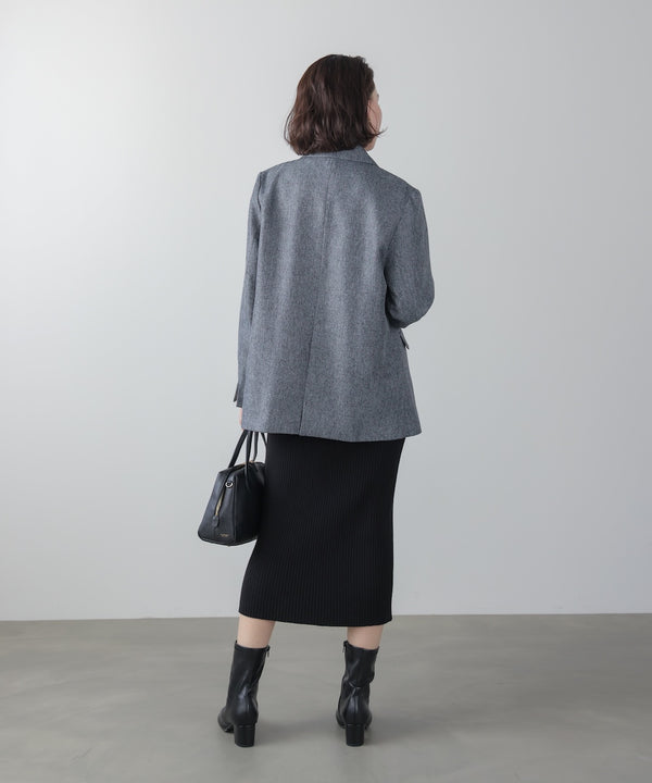 ヘリンボンツィードジャケット