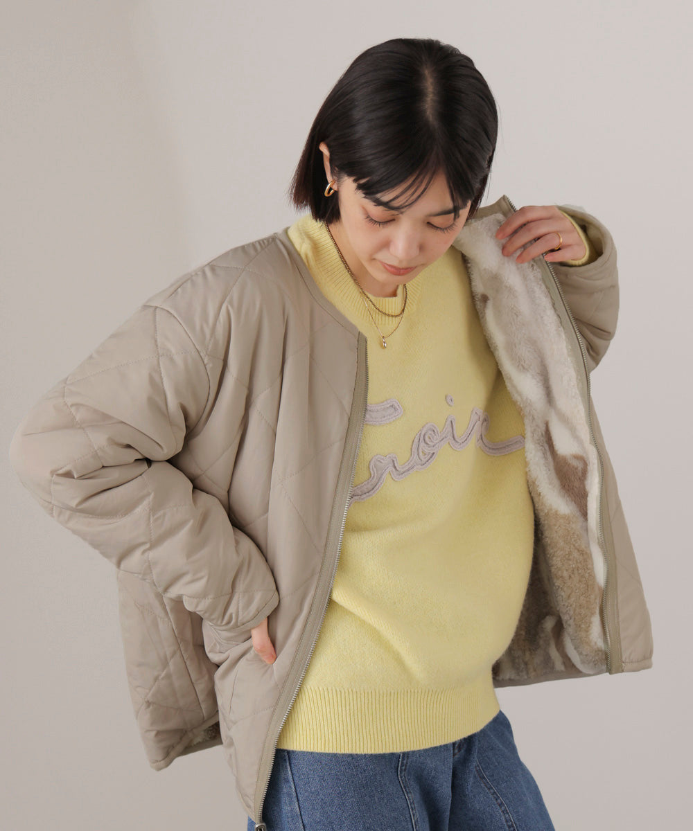 ニュアンスカラーボア２ＷＡＹブルゾン