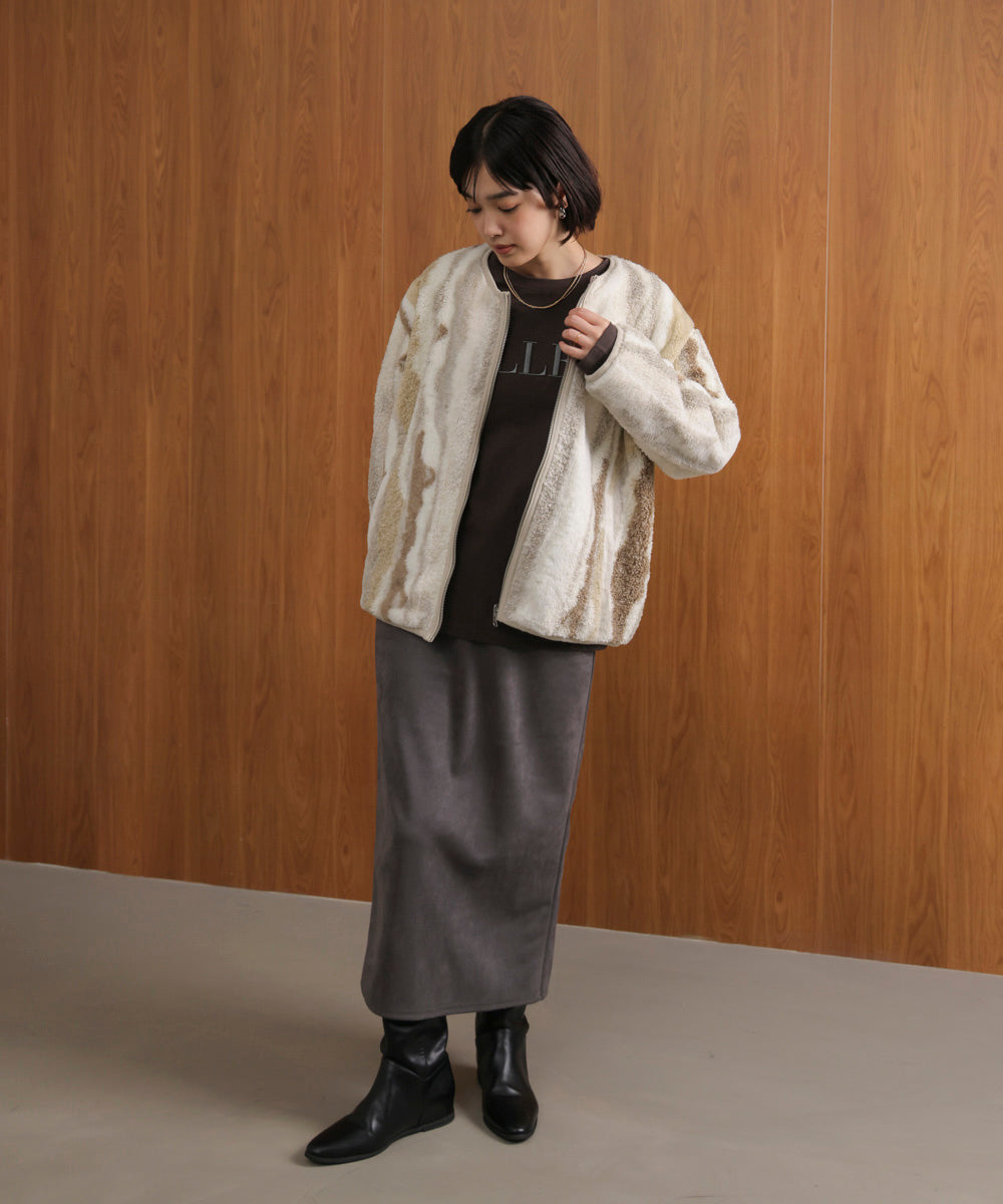 ニュアンスカラーボア２ＷＡＹブルゾン