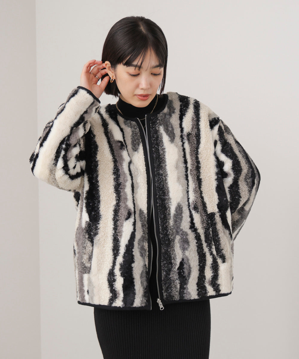 ニュアンスカラーボア２ＷＡＹブルゾン