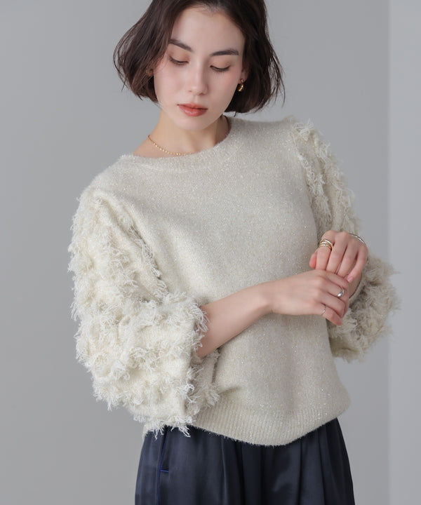 ラメフリンジニット［11/19発送予定］