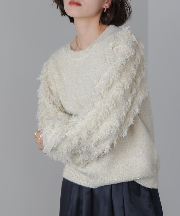 ラメフリンジニット［11/19発送予定］