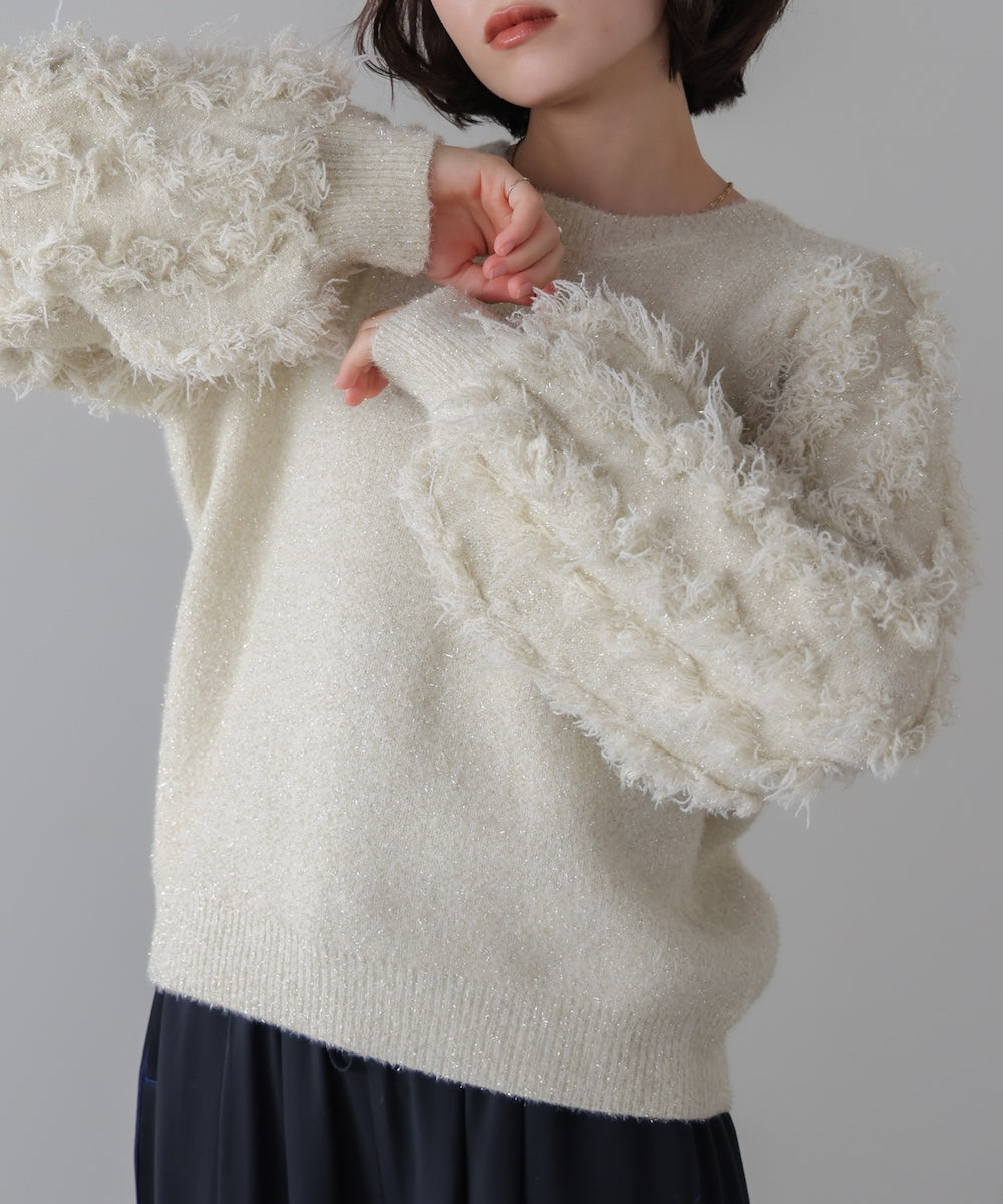 ラメフリンジニット［11/19発送予定］