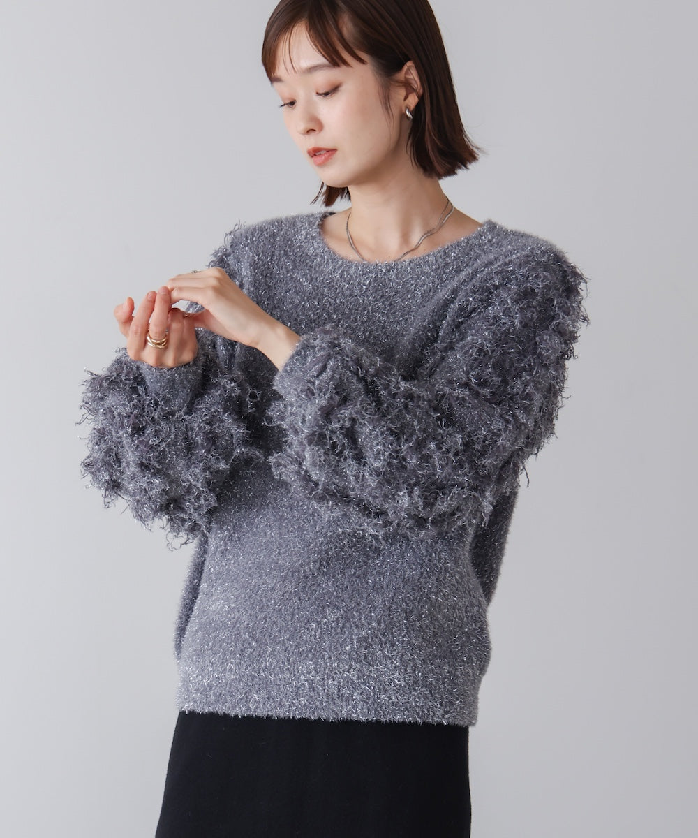 ラメフリンジニット［11/19発送予定］