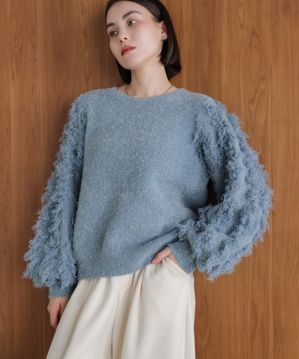 ラメフリンジニット［11/19発送予定］