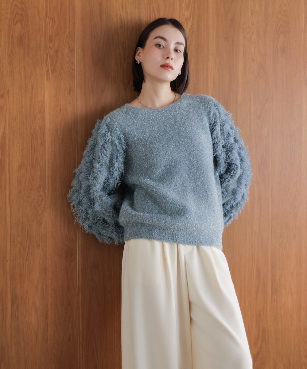 ラメフリンジニット［11/19発送予定］