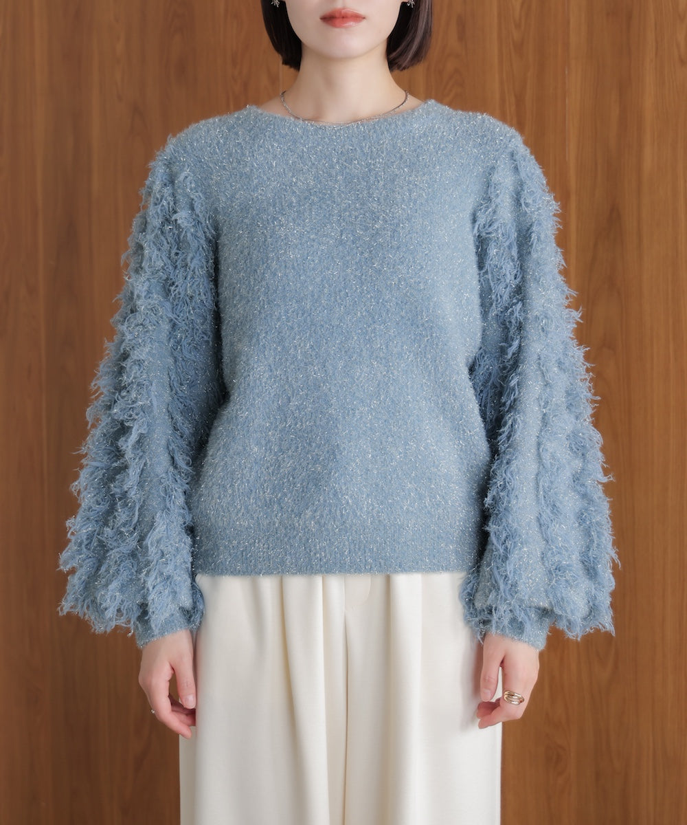 ラメフリンジニット［11/19発送予定］