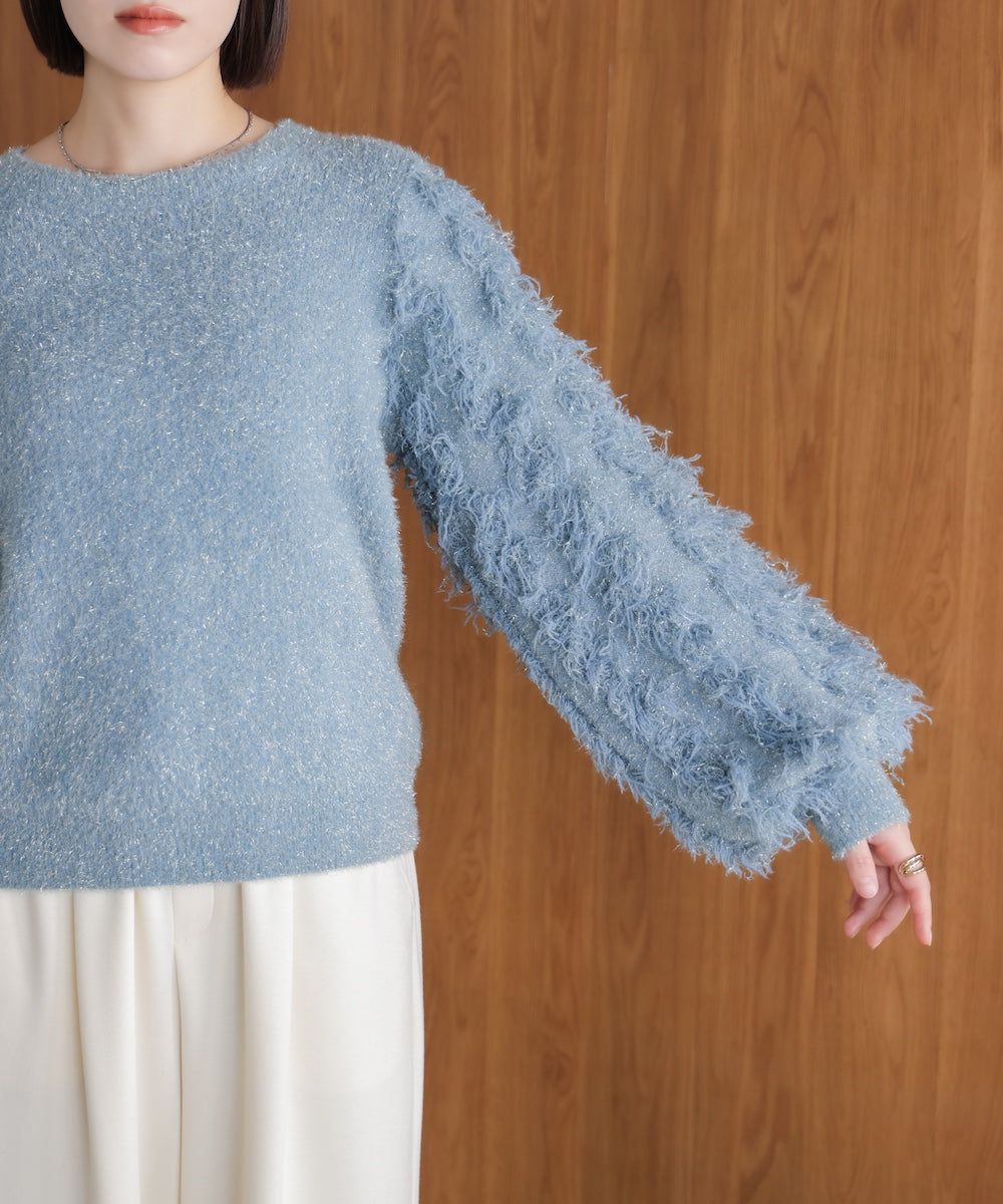 ラメフリンジニット［11/19発送予定］