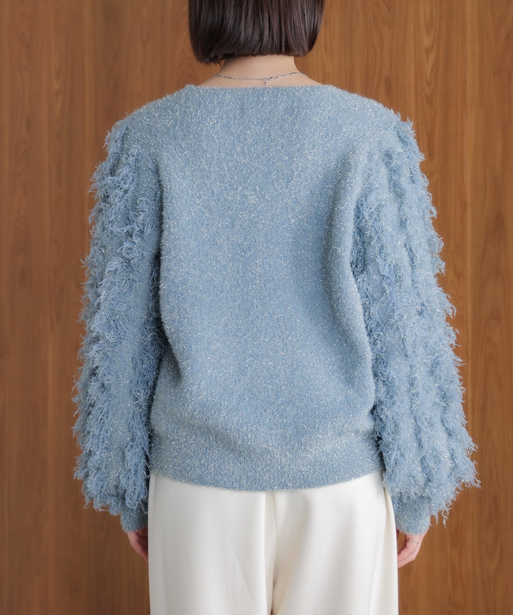 ラメフリンジニット［11/19発送予定］