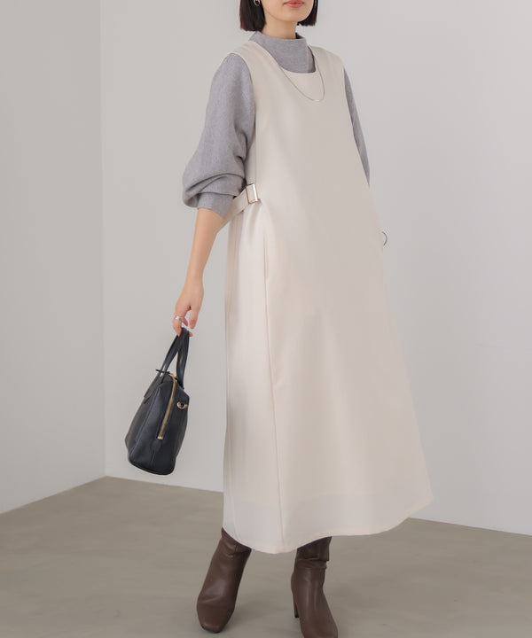 ウエストベルトジャンパースカート