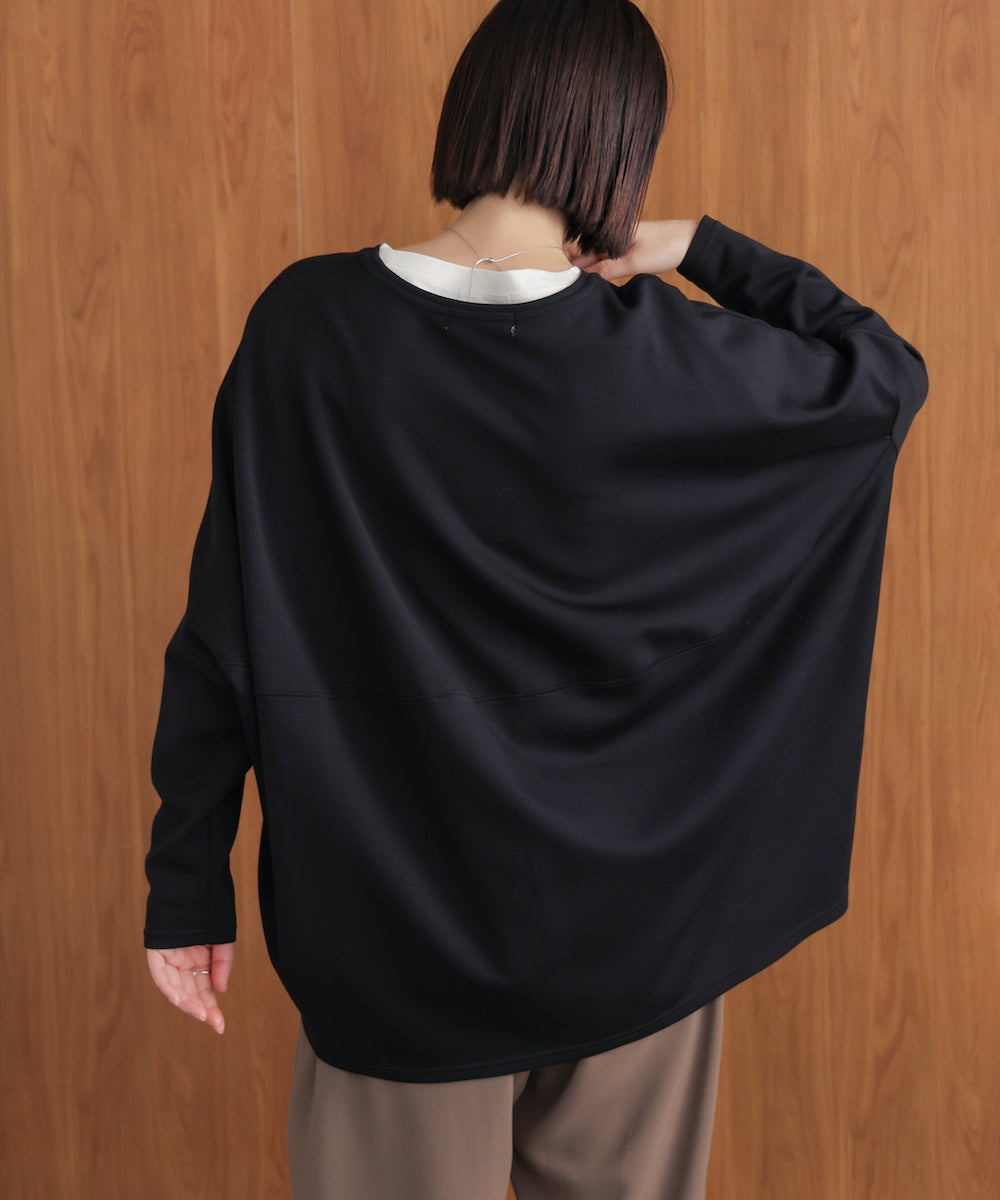 刺繍プリントプルオーバー