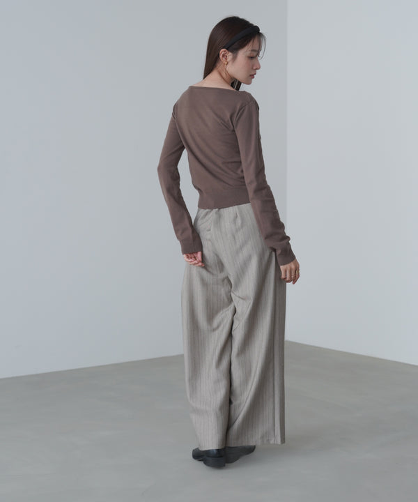 クロスドレープニットプルオーバー