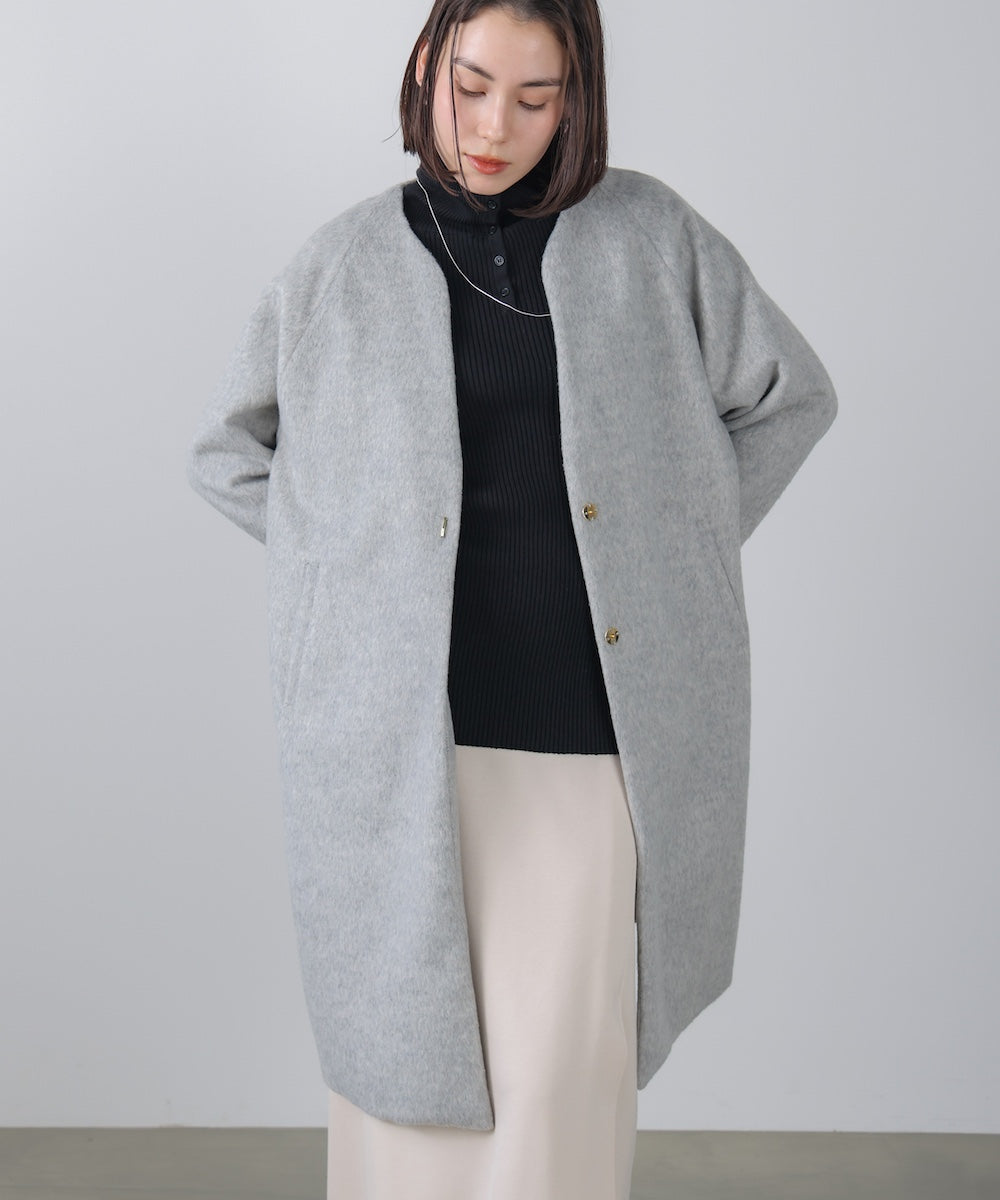 ライトシャギーウールロングコート