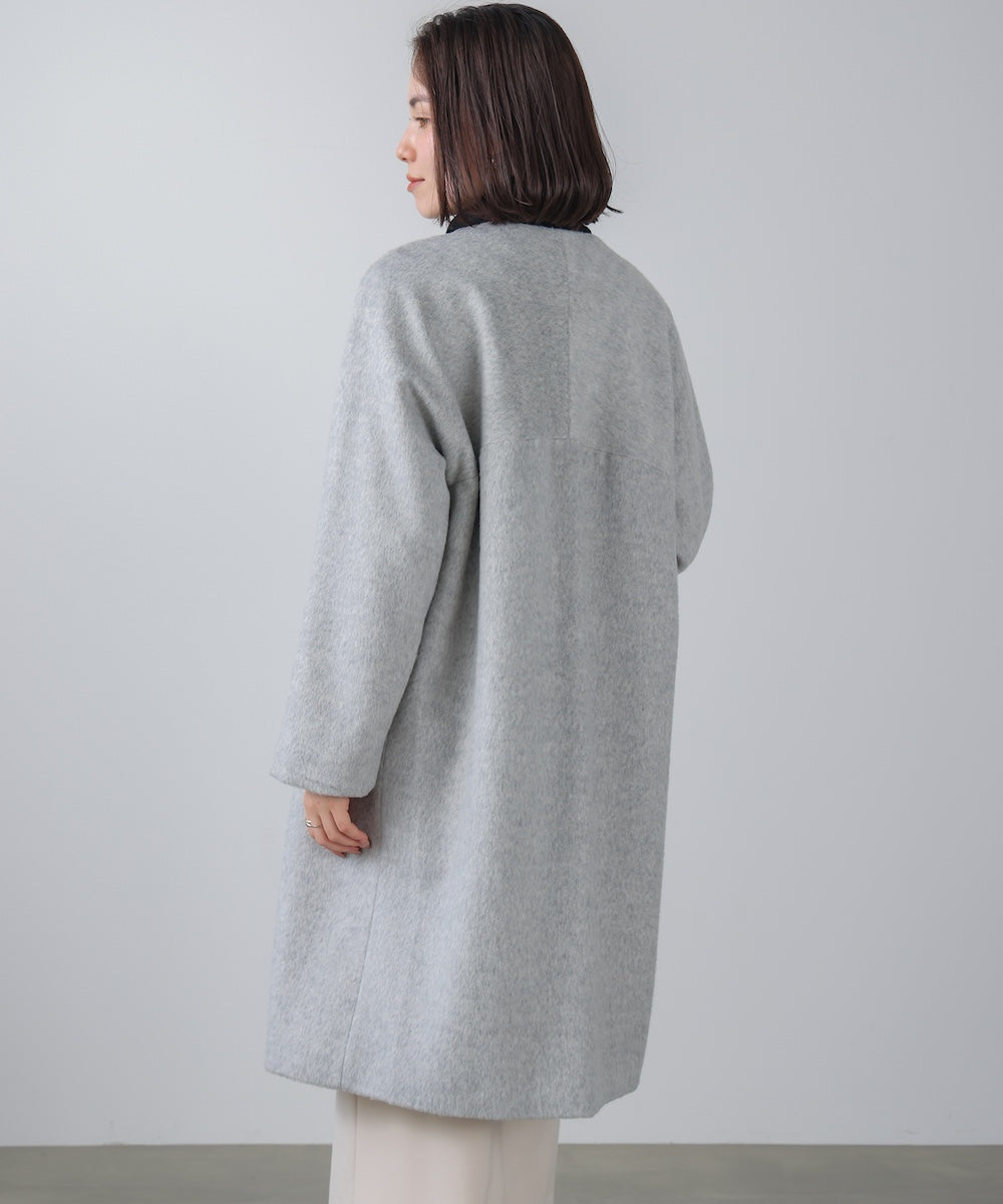 ライトシャギーウールロングコート