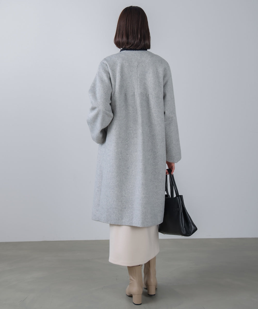ライトシャギーウールロングコート