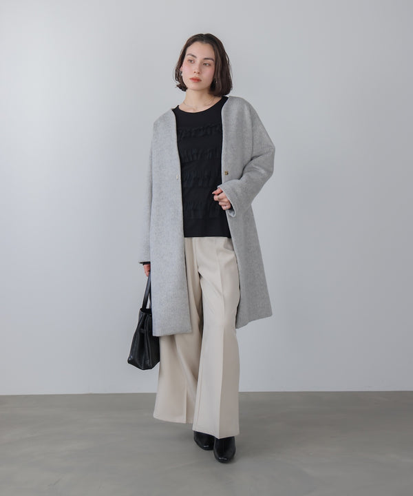 ライトシャギーウールロングコート