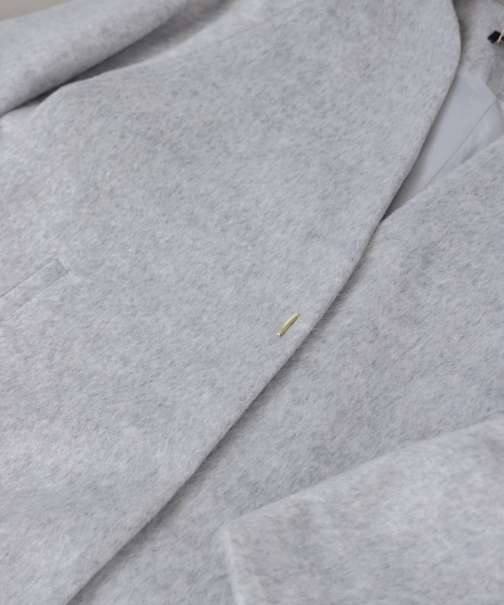 ライトシャギーウールロングコート