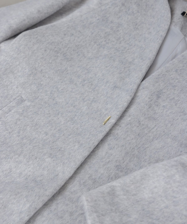 ライトシャギーウールロングコート